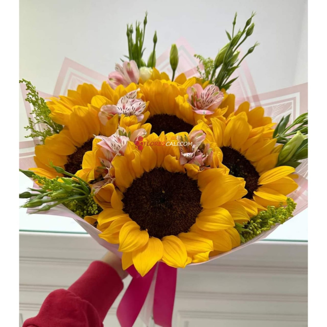 Bouquet girasoles coquette en cali