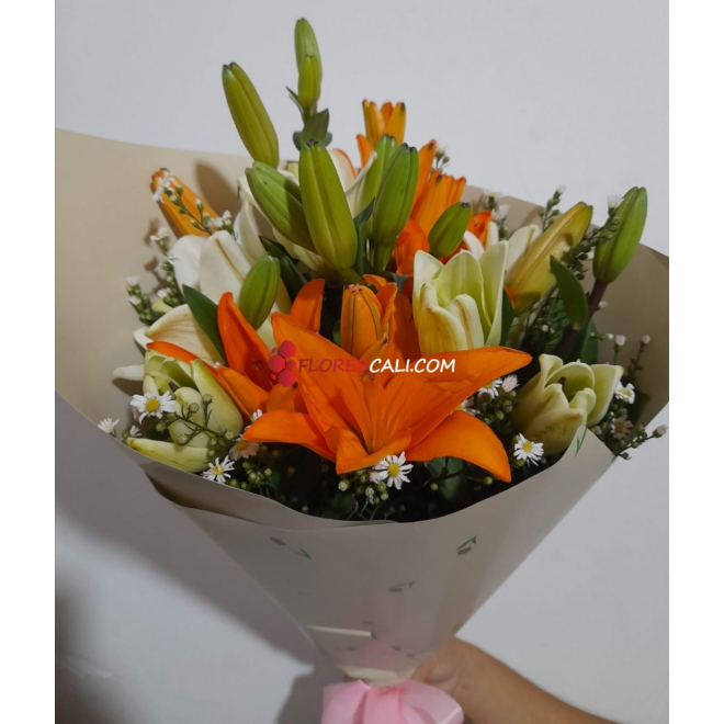 Bouquet de lirios floristerias en cali