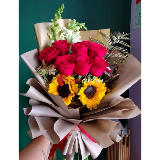 Bouquet escalera variedad floristeria en cali