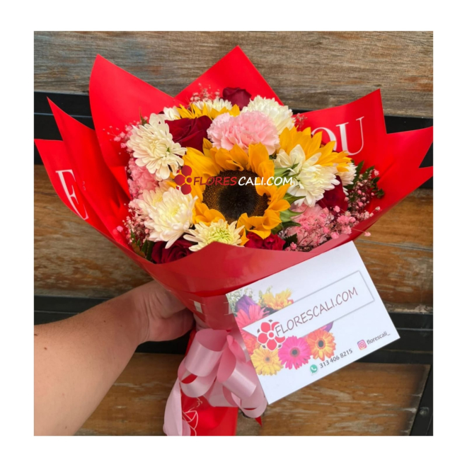 Bouquet explosion de variedad en cali
