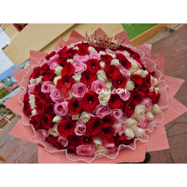 Ramo buchon de rosas floristeria en cali