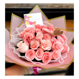 Bouquet rosas elegantes dia de la mujer entregas en cali