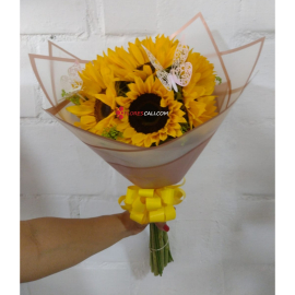 Bouquet girasoles mariposa dia de la mujer cali