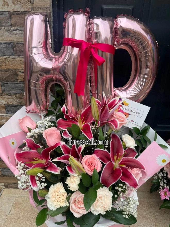 Arreglo floral de cumpleaños en cali