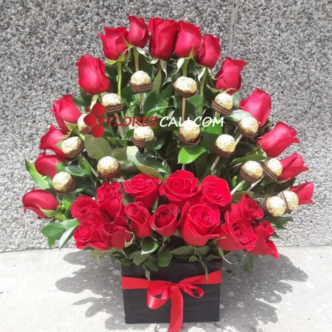 Ramo de rosas y chocolates Dia de la Madre En Cali 