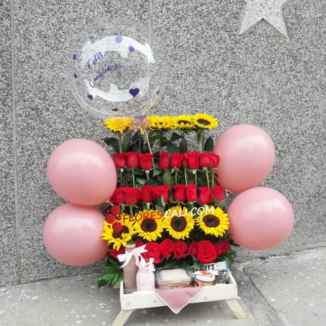 Bellas flores para ti Mama con desayuno  Floristeria en Cali
