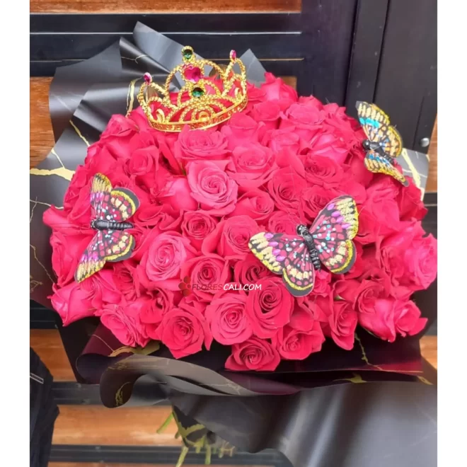Bouquet buchon rojo en cali