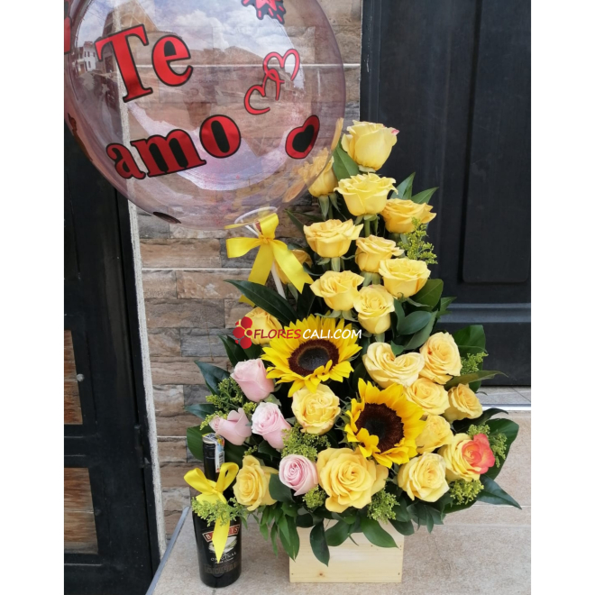 Arreglo de flores amarillas para ti en cali