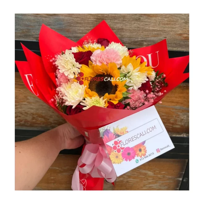 Bouquet explosion de variedad en cali