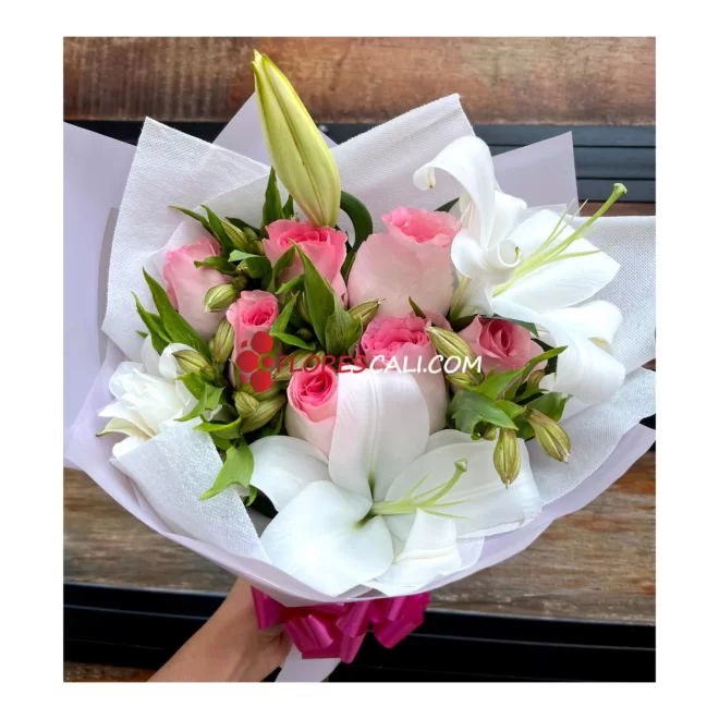 Bouquet sorpresa mujer maravillosa flores cali
