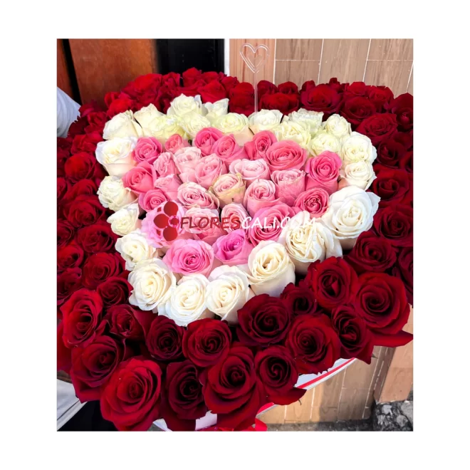Corazon imperial de rosas dia de la mujer cali
