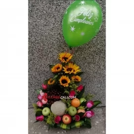Arreglo frutero pensando en ti Floristerias en cali