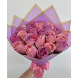Bouquet tonos rosados floristerias en cali