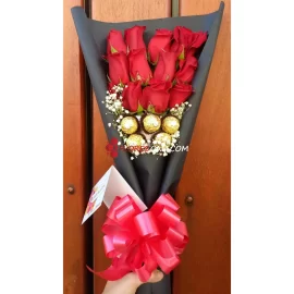 Bouquet chocolates y rosas para ti en cali