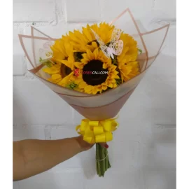Bouquet girasoles mariposa dia de la mujer cali